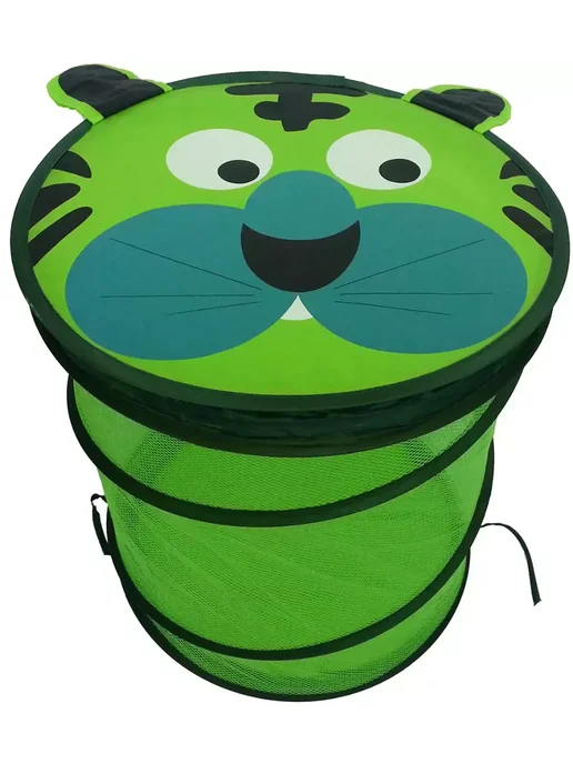 Корзина для игрушек лев, зеленый