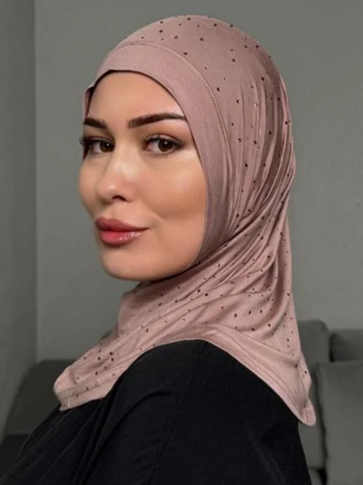 Arzu Bone Бонька хиджаб готовый мусульманский, бежевый, фото 3
