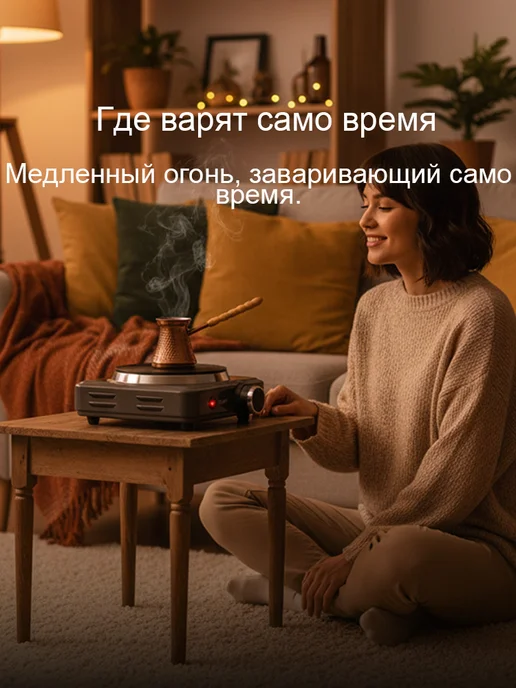 Sonifer Настольная электроплитка с терморегулятором, серый, фото 3