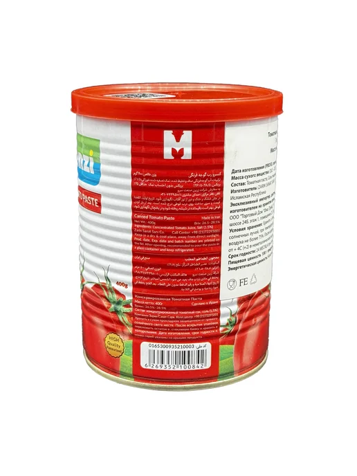 Makenzi Томатная паста Макензи Иран 800 г х 2 шт, 400 г, 6 шт, фото 6