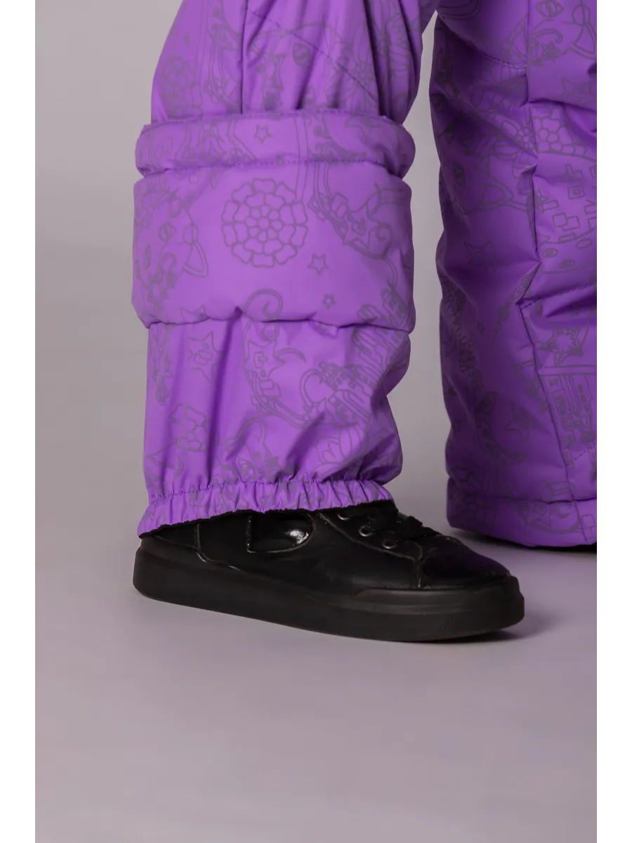 Зимний слитный комбинезон мембрана с натуральной опушкой