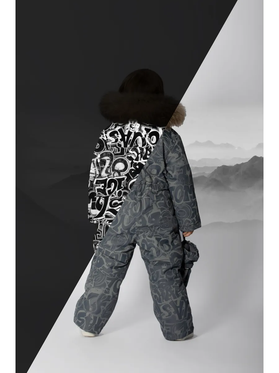 Зимний комбинезон мембранный с натуральной опушкой