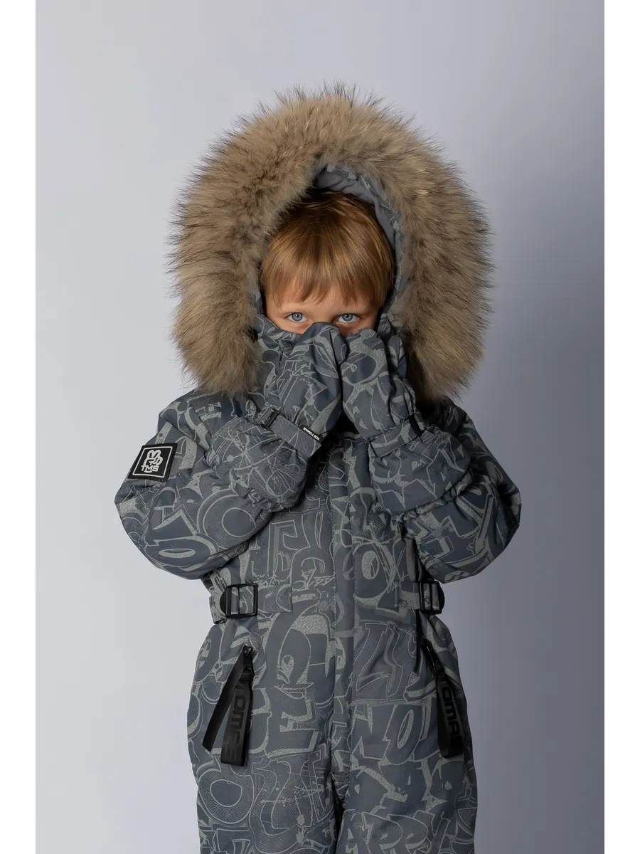 Зимний комбинезон мембранный с натуральной опушкой