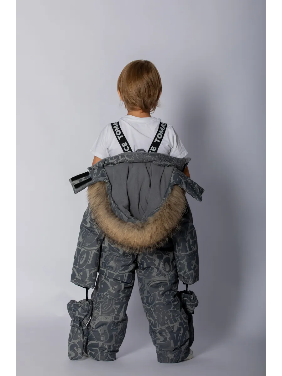 Зимний комбинезон мембранный с натуральной опушкой