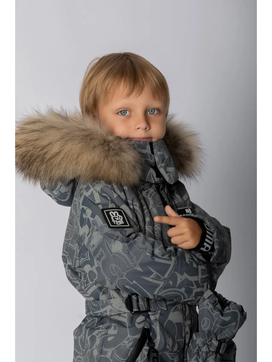 Зимний комбинезон мембранный с натуральной опушкой