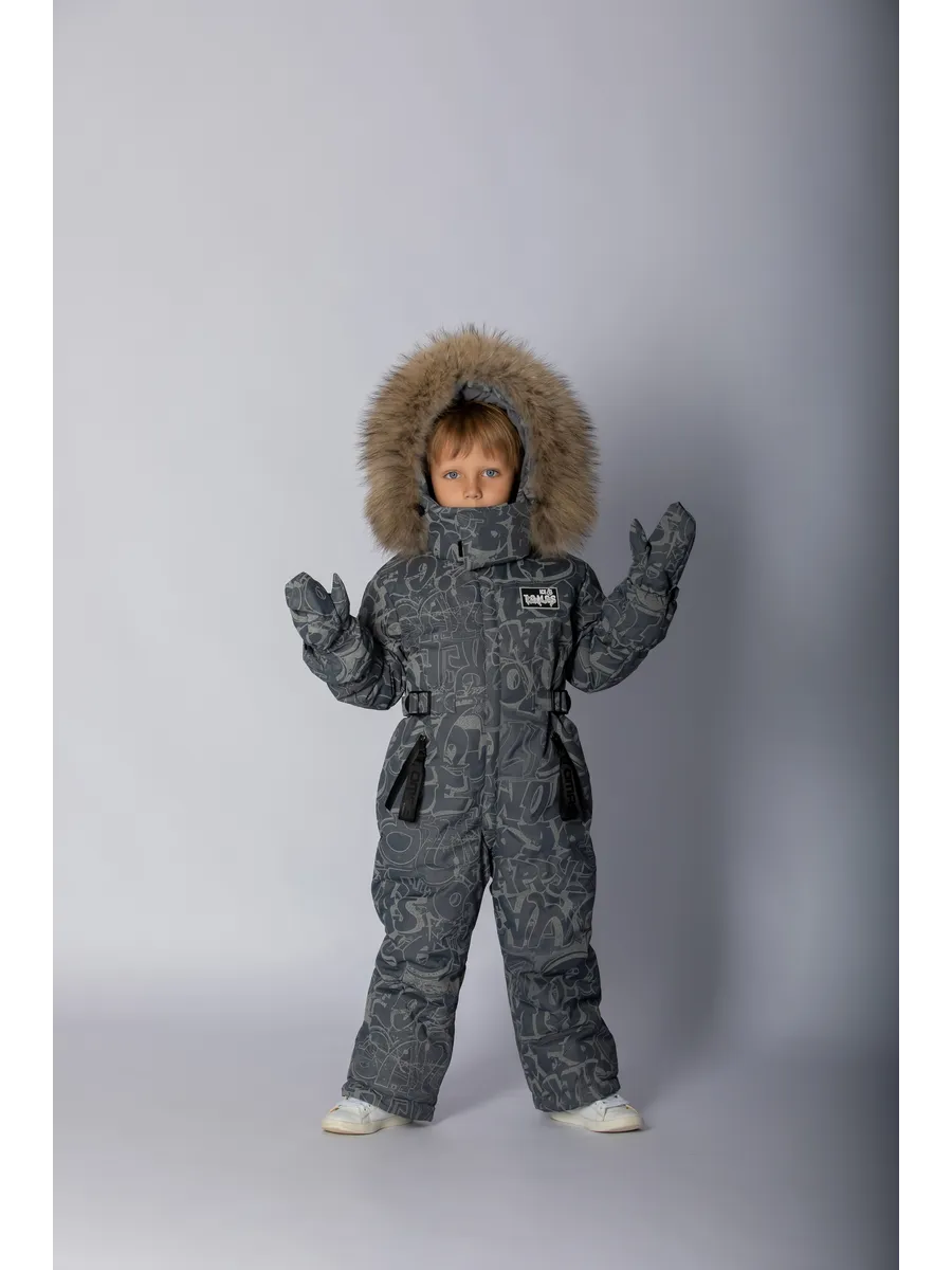 Зимний комбинезон мембранный с натуральной опушкой