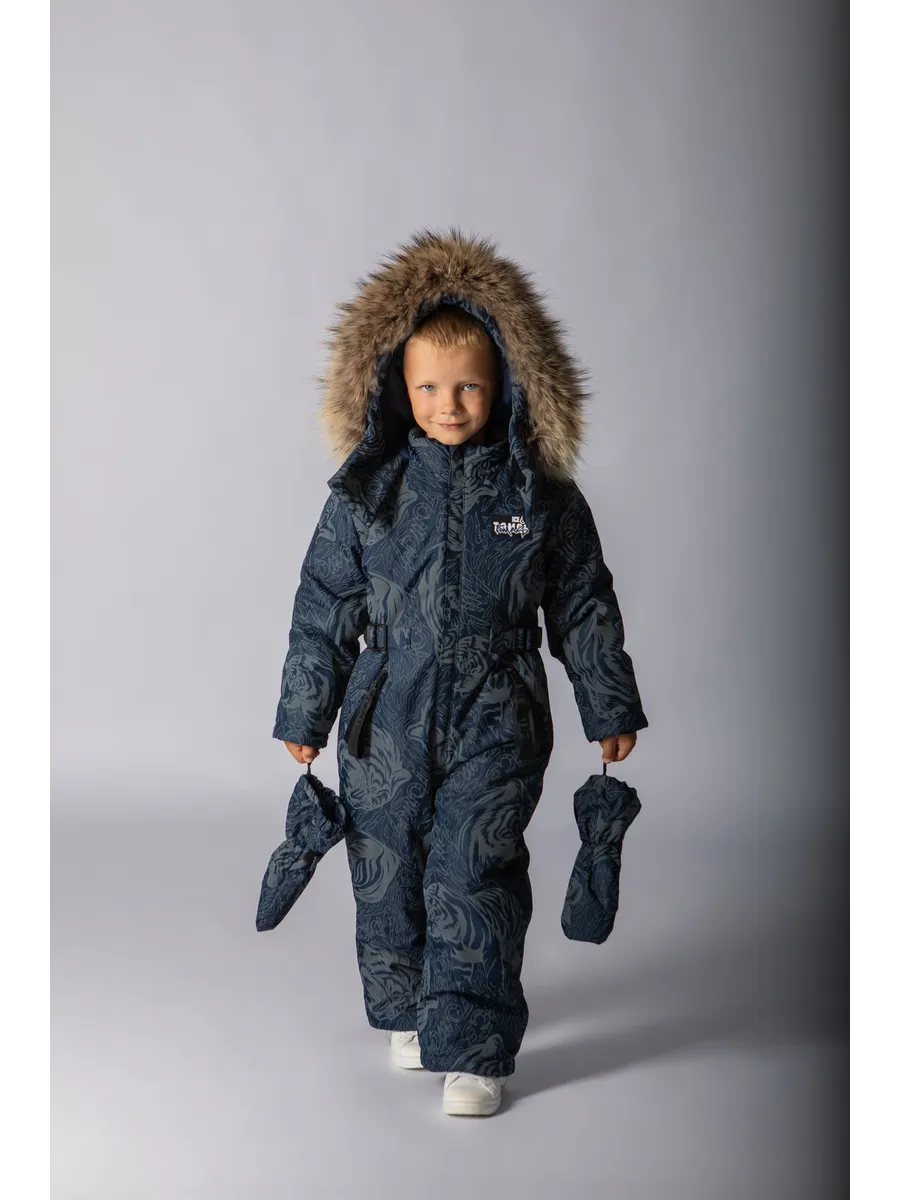 Зимний комбинезон мембрана с натуральной опушкой