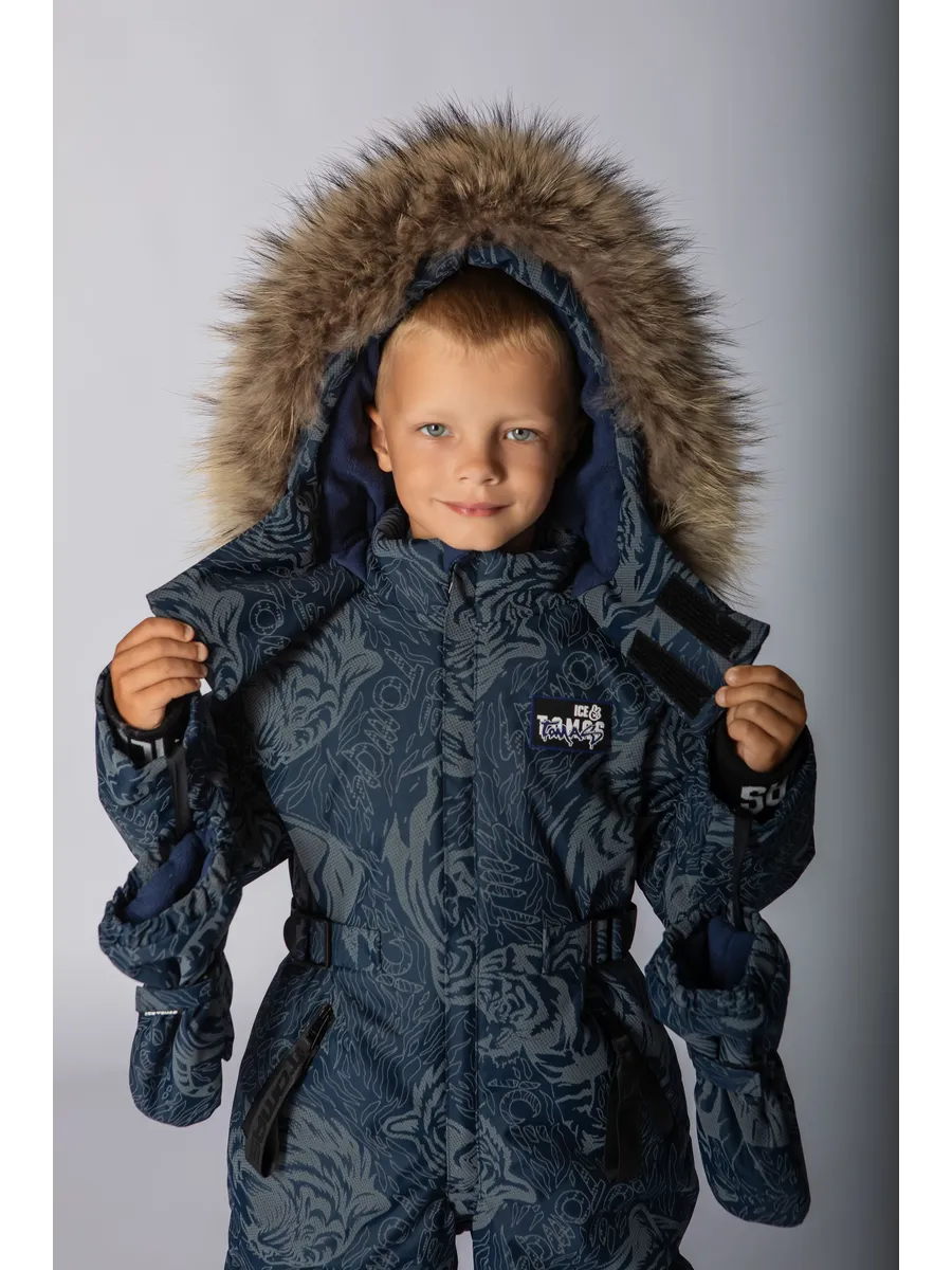 Зимний комбинезон мембрана с натуральной опушкой