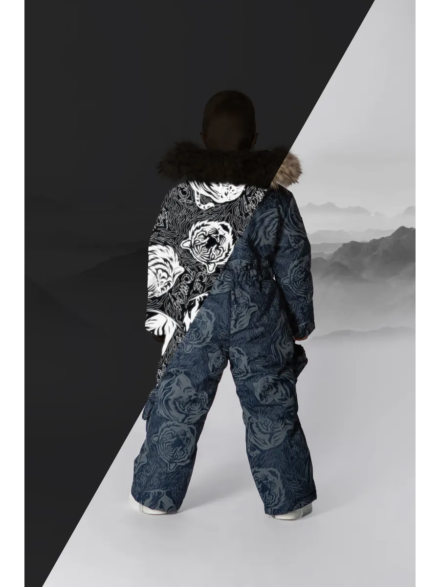 Зимний комбинезон мембрана с натуральной опушкой