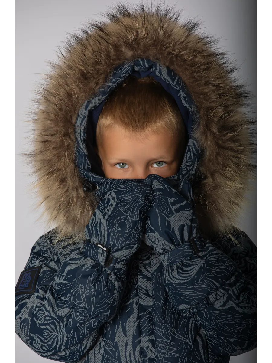 Зимний комбинезон мембрана с натуральной опушкой