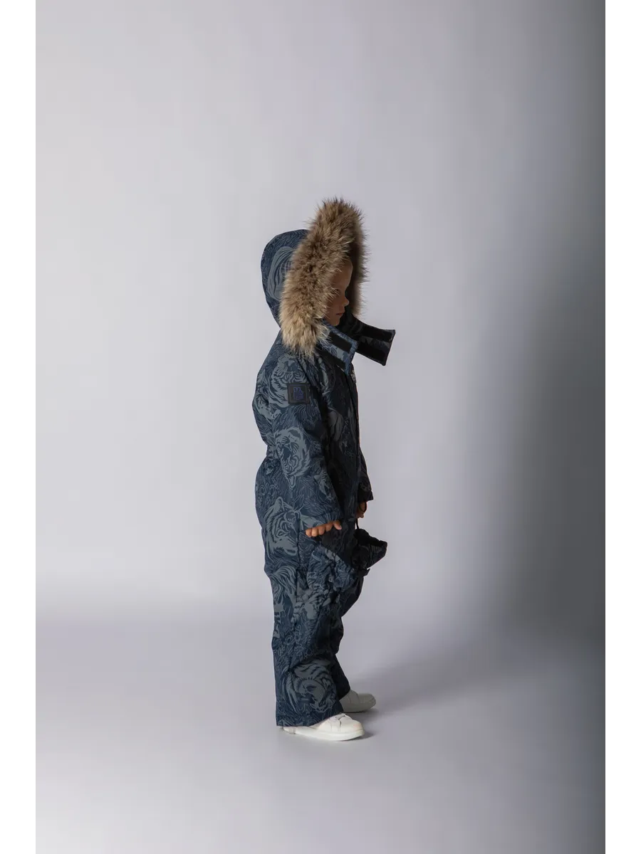 Зимний комбинезон мембрана с натуральной опушкой