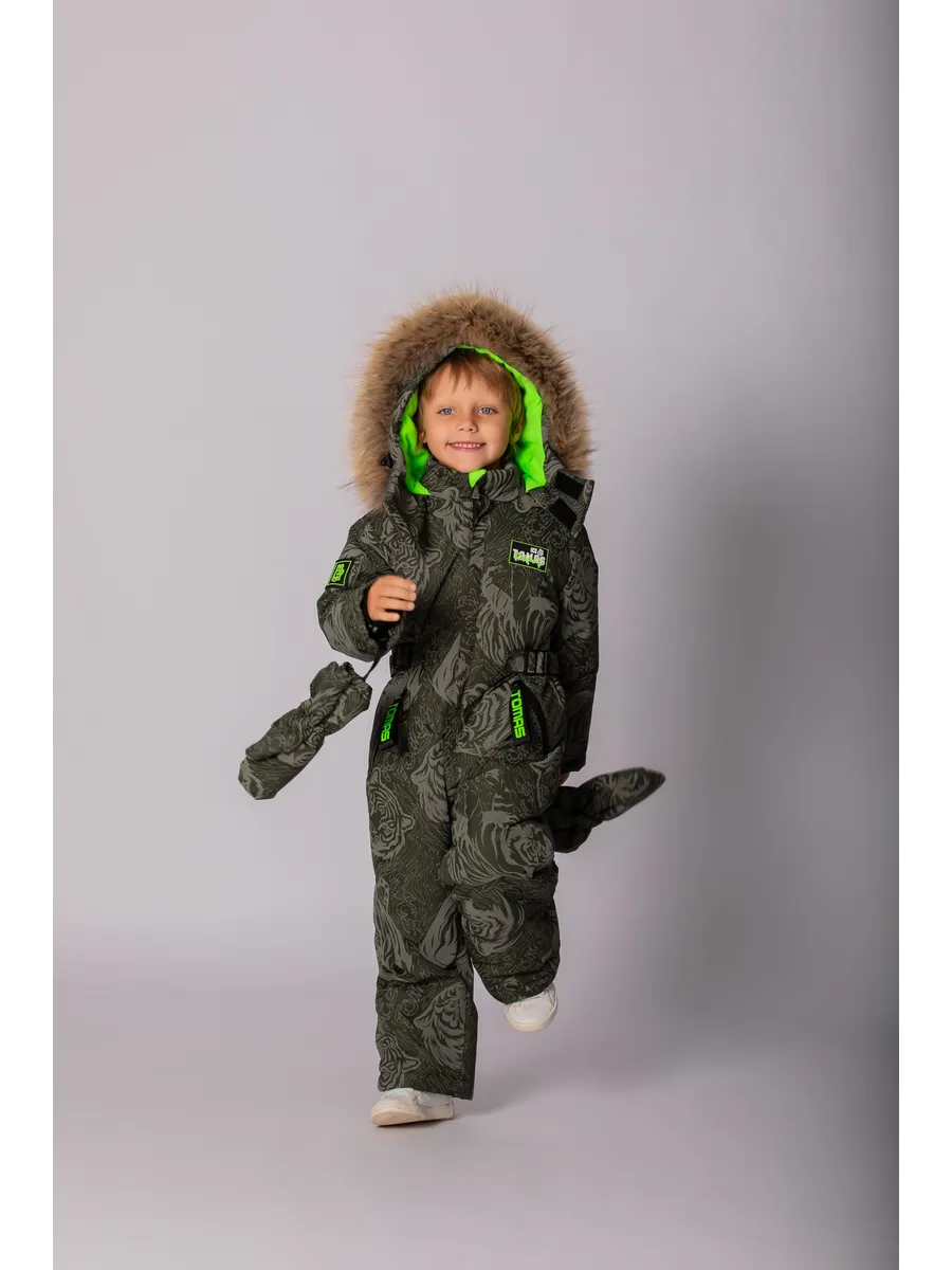 Зимний комбинезон мембрана с натуральной опушкой