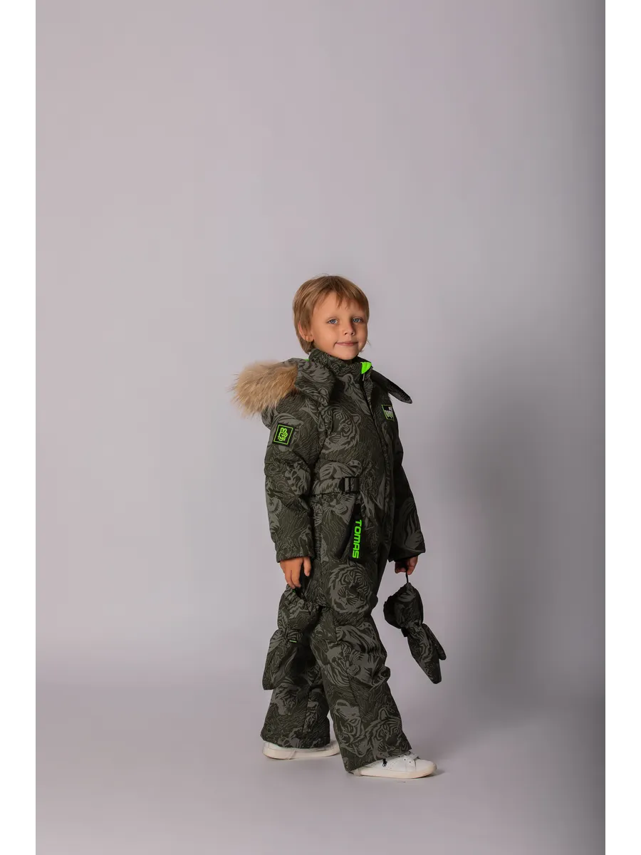 Зимний комбинезон мембрана с натуральной опушкой