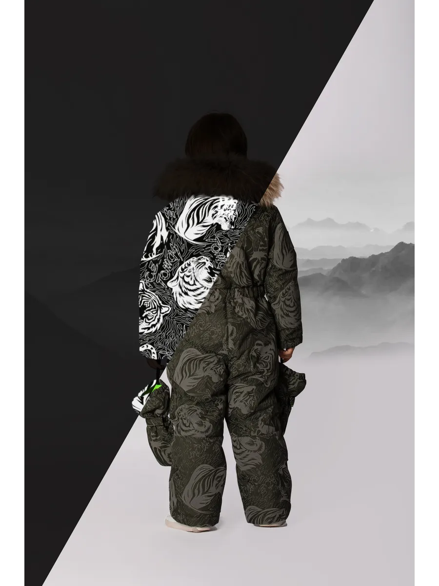 Зимний комбинезон мембрана с натуральной опушкой