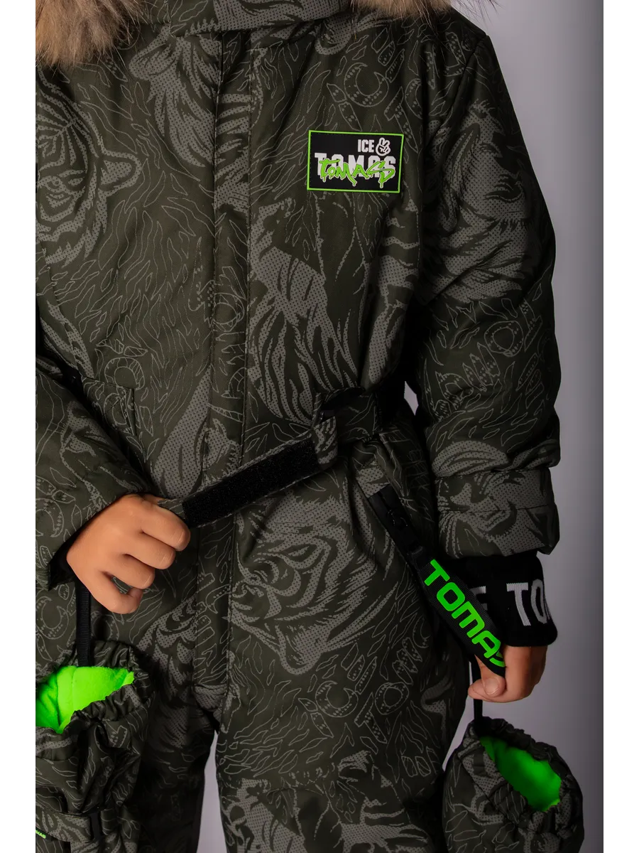 Зимний комбинезон мембрана с натуральной опушкой