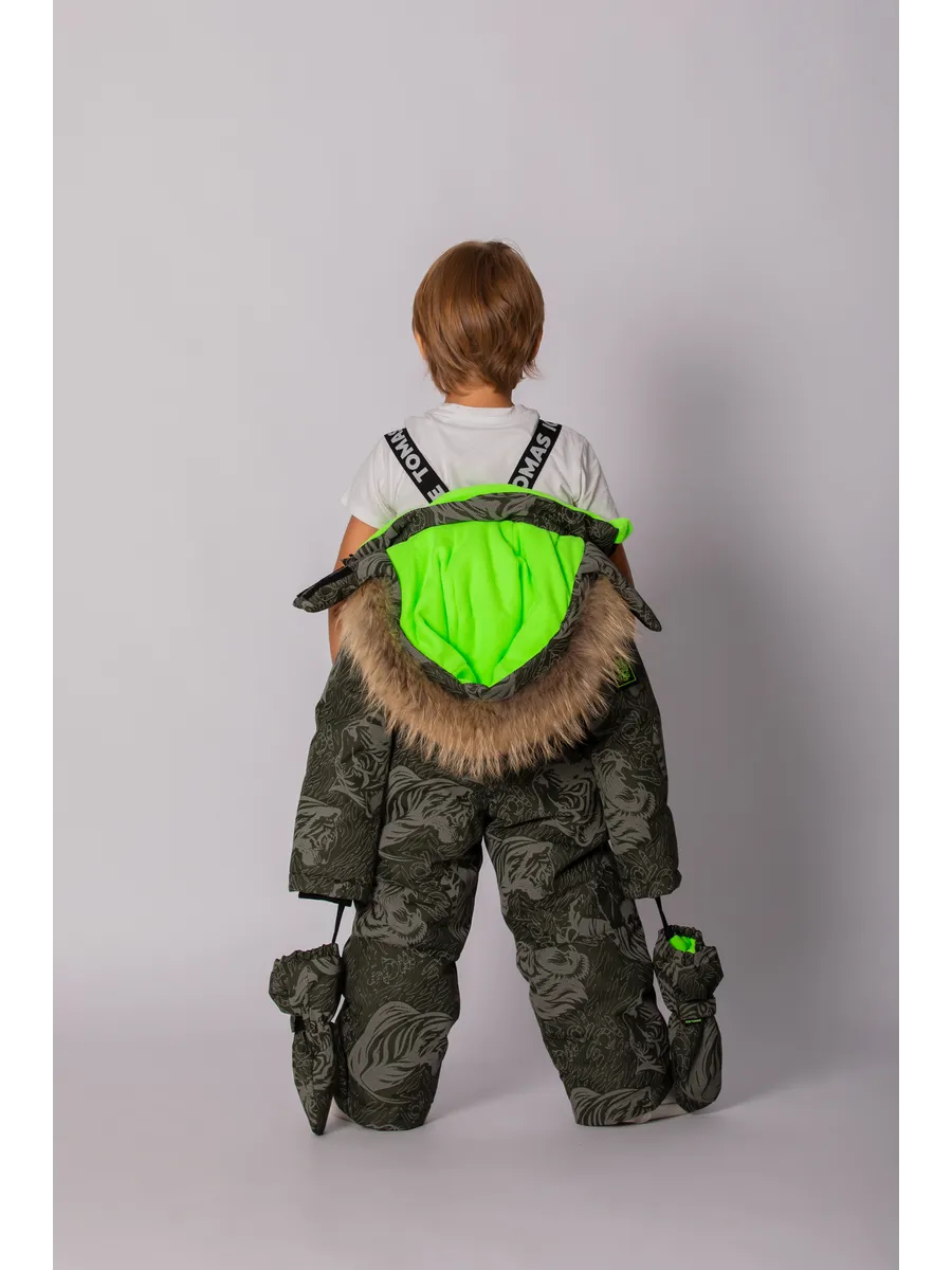 Зимний комбинезон мембрана с натуральной опушкой