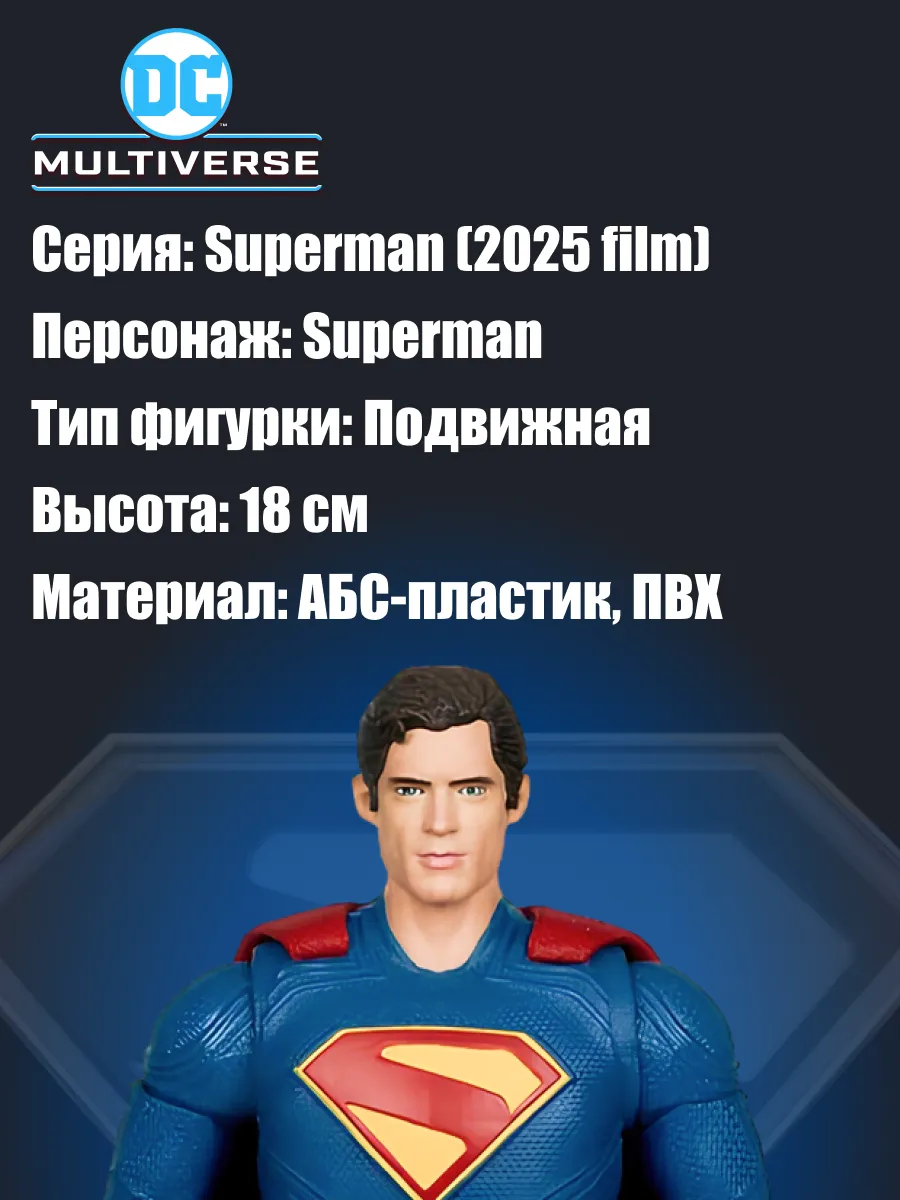 Фигурка Dc Multiverse Супермен (Superman Movie 2025) 18 см