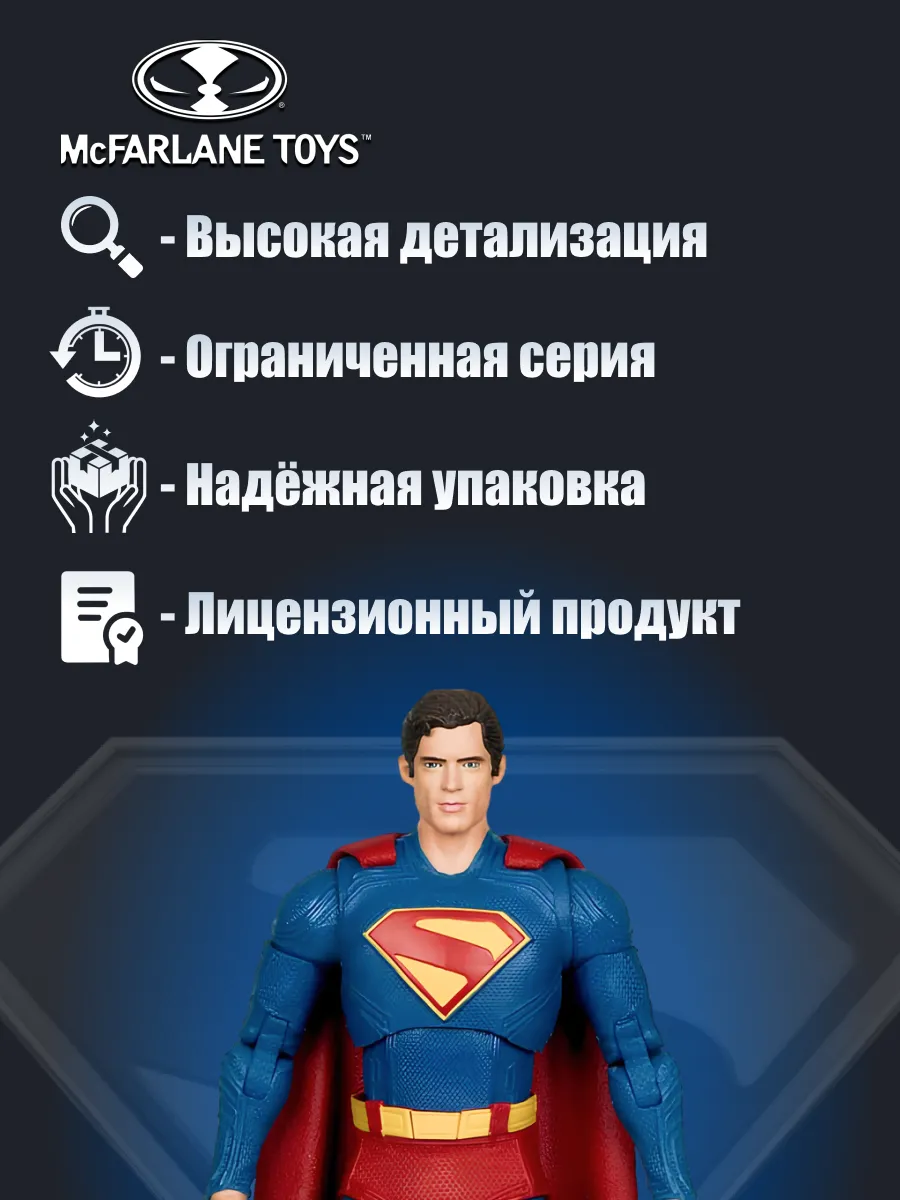 Фигурка Dc Multiverse Супермен (Superman Movie 2025) 18 см