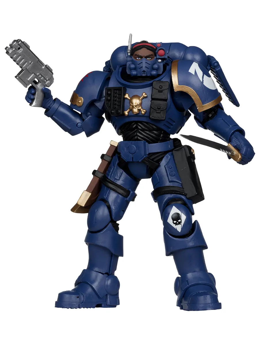 Фигурка Warhammer 40000 Lieutenant в броне Phobos 18см
