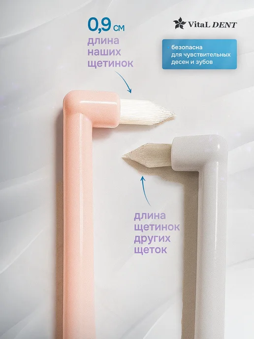 VitaL DENT Монопучковая зубная щетка для брекетов монопучок набор 4 шт, 4 шт, фото 2