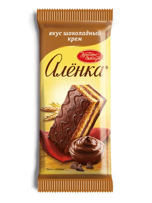 Аленка Бисквитные пирожные Алёнка Шоколадный крем, 150г 2шт, 150 г, 2 шт, фото 4