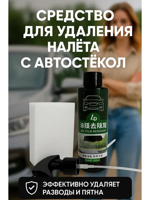 Лю Очиститель стёкол авто от масляной плёнки и разводов 200 мл, 200 мл