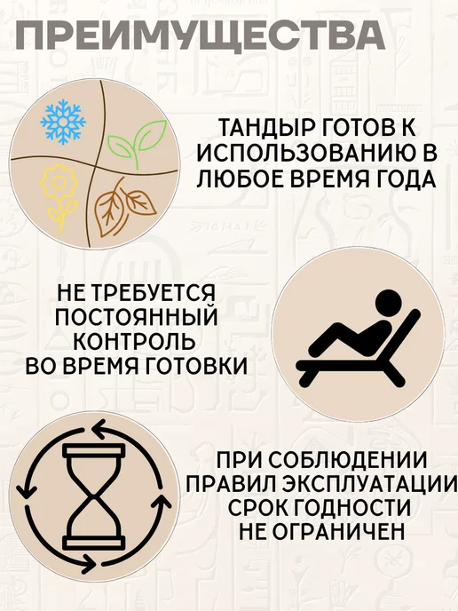 Гончар Кубани Тандыр глиняный для дачи Египет полный комплект, вариант, фото 7
