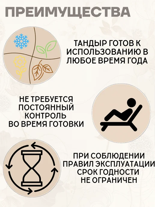 Гончар Кубани Тандыр глиняный для дачи Традиция полный комплект, вариант, фото 6