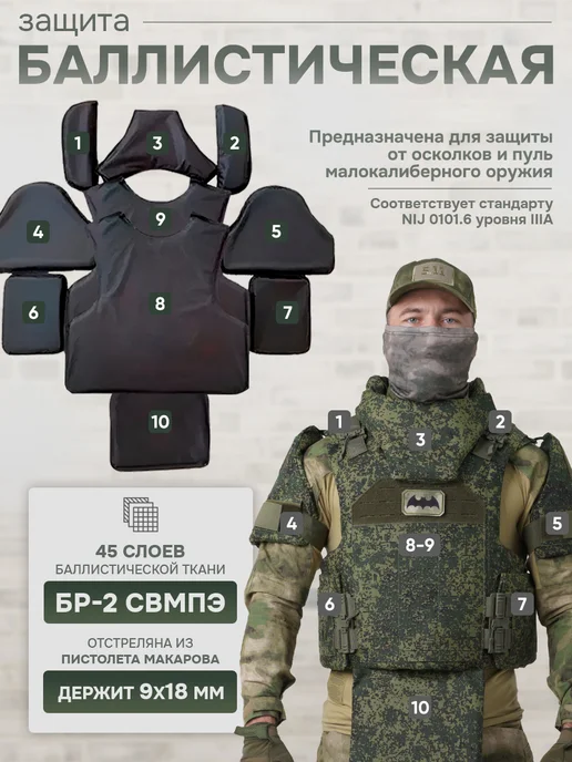 Оплот Бронежилет штурмовой военный пиксель, зеленый, фото 3