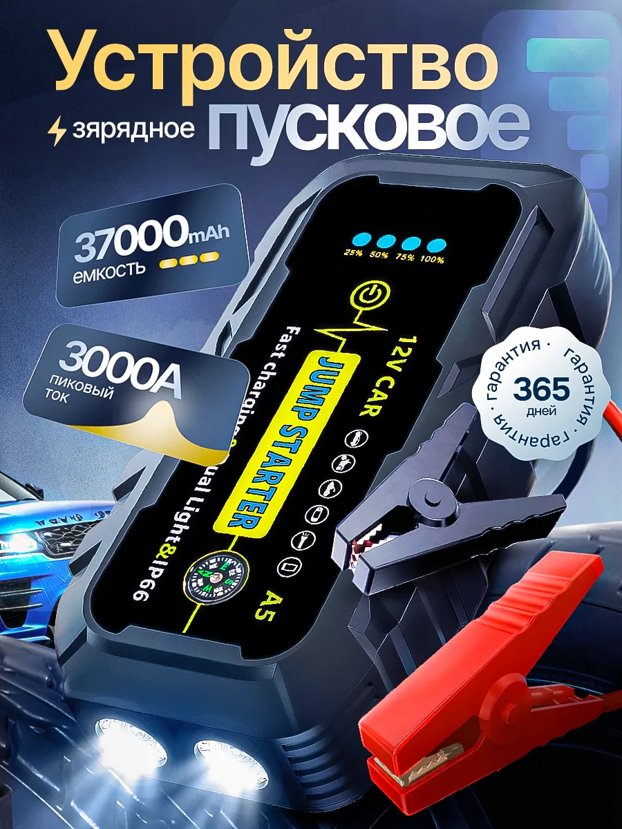 Пусковое зарядное устройство для аккумулятора автомобиля
