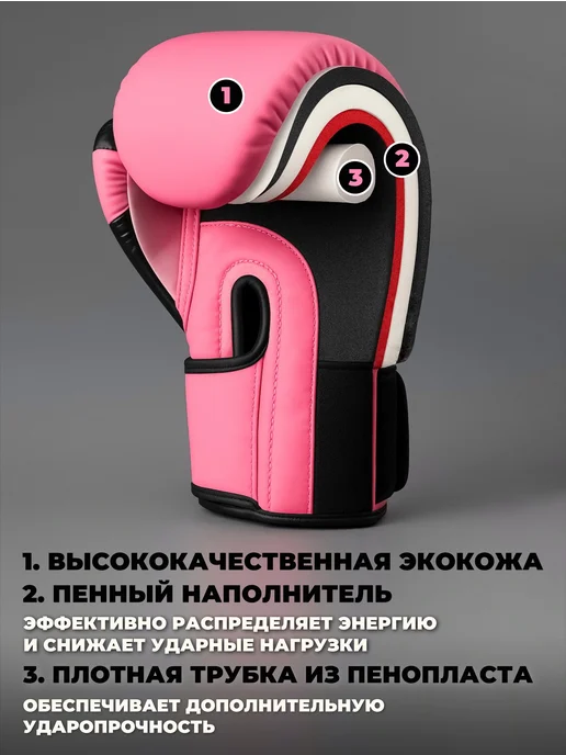 MAD Перчатки для бокса и кикбоксинга на липучке, вариант, фото 8