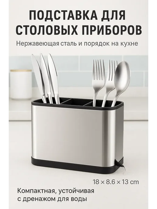 Mazal`FOX Подставка для кухонных приборов, черный, фото 3