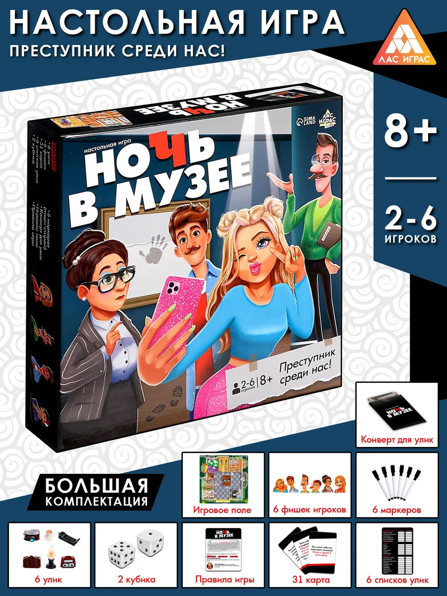 Настольная игра "Ночь в музее"