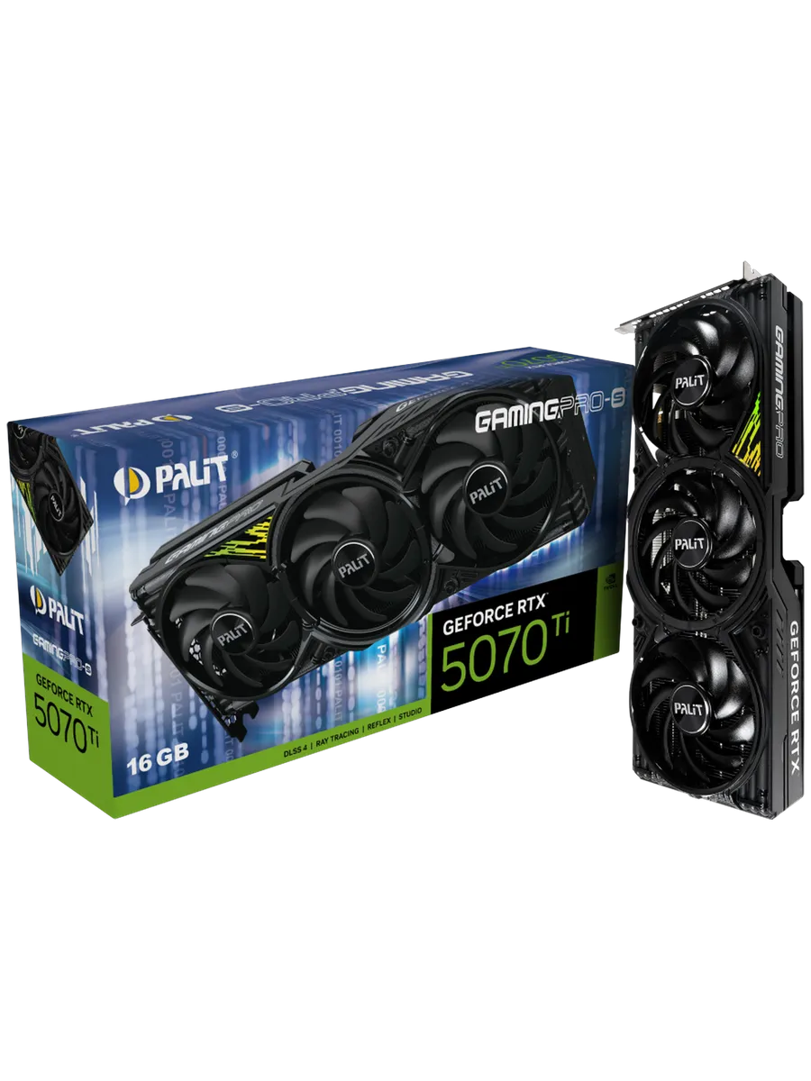 Palit Видеокарта RTX 5070 Ti 16 ГБ RTL (NE7507T019T2-GB2031U)