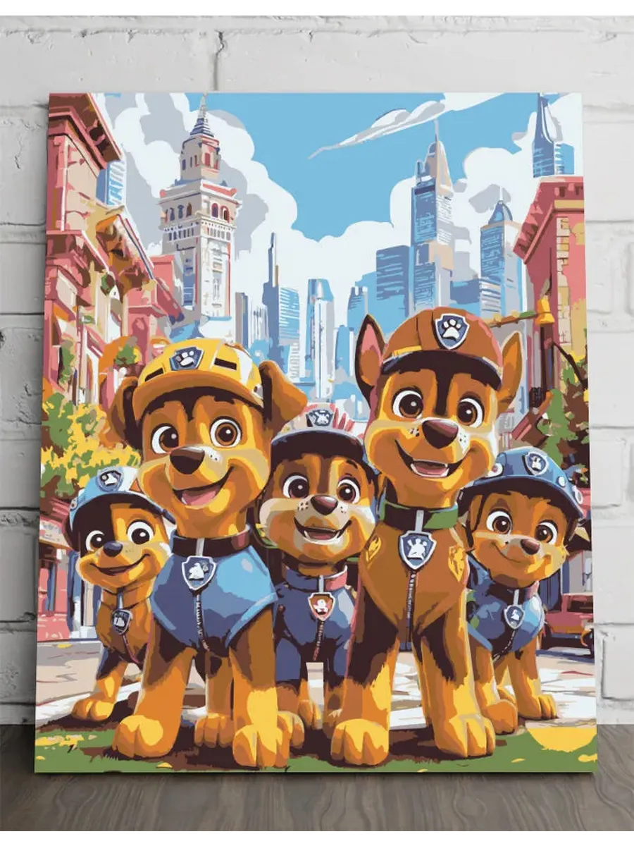 Картина по номерам - Мультсериал Paw Patrol — 40×50 см