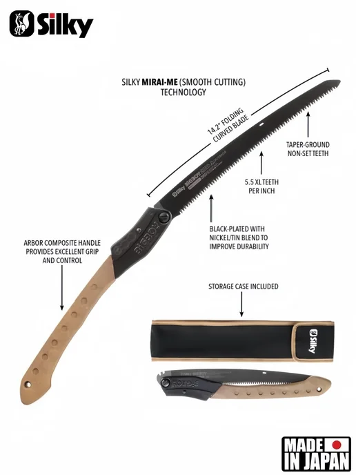 Silky Saw Silky Пила туристическая, длина лезвия 360mm, черный, фото 2