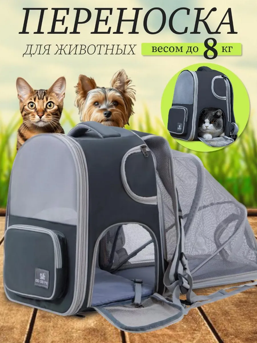 Переноска рюкзак для кошек и собак