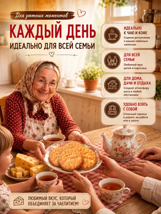 Сладкая слобода Крекер Баба Маня Сырный 310 гр, 2 шт, 310 г, фото 3