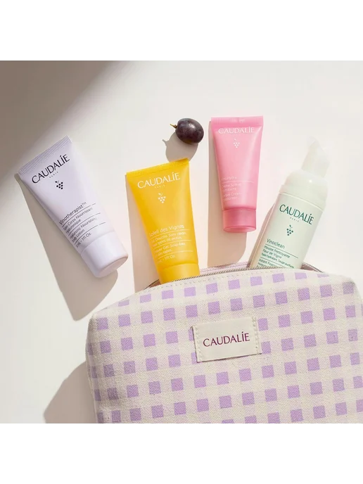 CAUDALIE Подарочный набор для ухода в косметичке, фиолетовый, фото 3