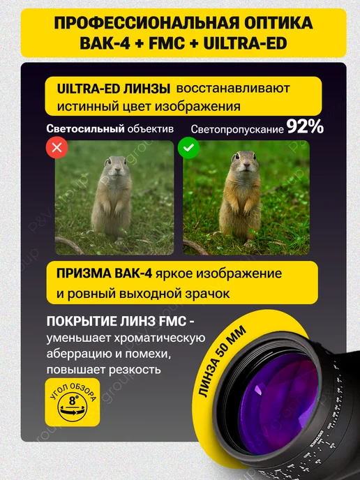 DeМиlis Бинокль с компасом профессиональный мощный водонепроницаемый, черный, фото 3