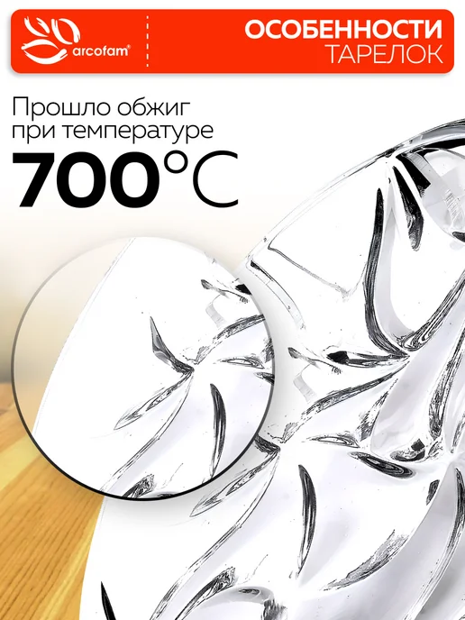 Набор стеклянных тарелок - фото 4