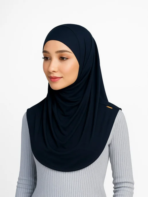 Muslim-Fashion Хиджаб готовый мусульманский, синий