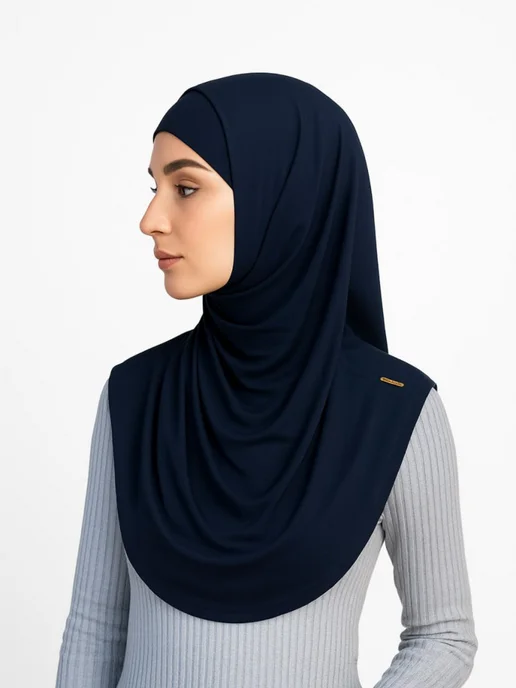 Muslim-Fashion Хиджаб готовый мусульманский, синий, фото 4