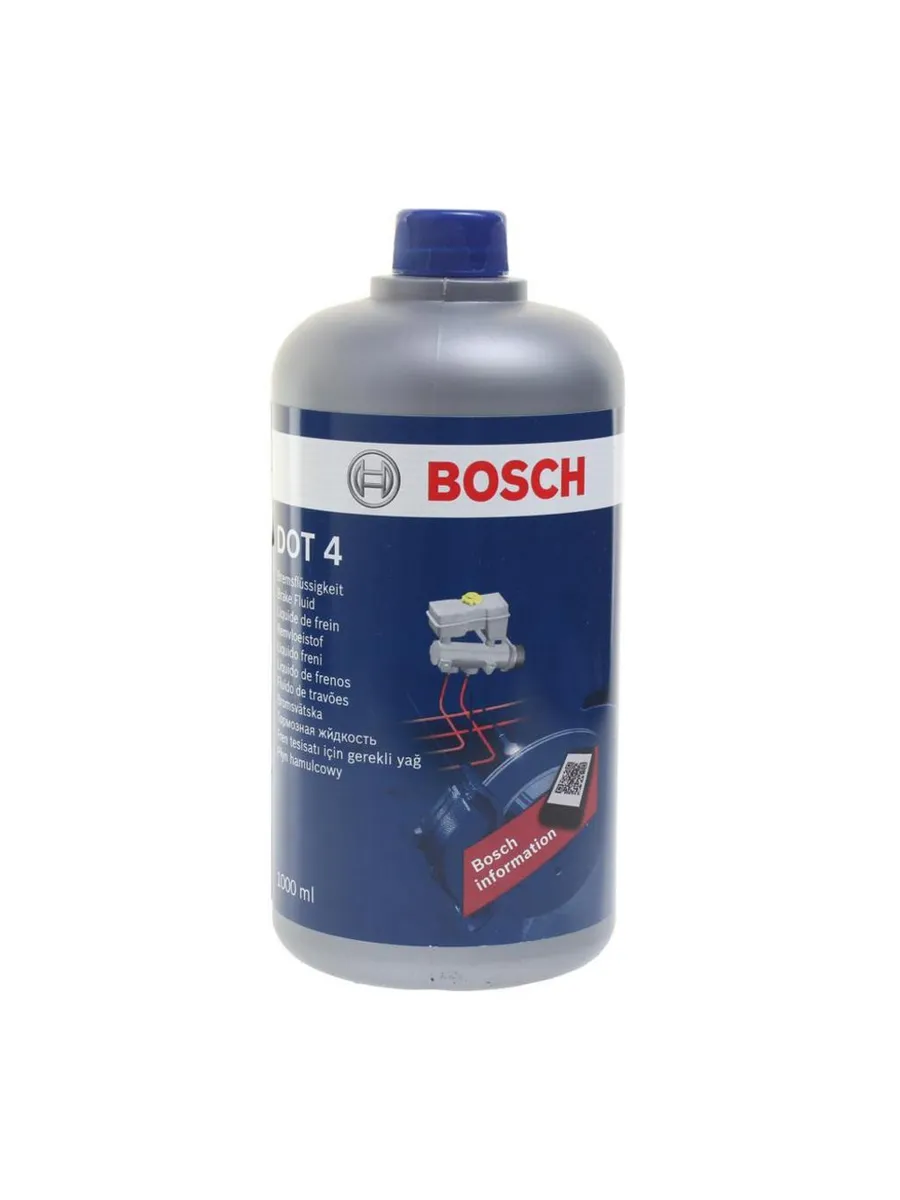 Тормозная жидкость 1л DOT 4, BOSCH