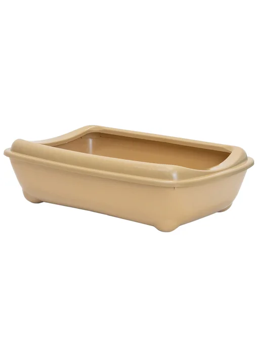 PetShop Туалет для кошек глубокий, бежевый, 38x27x10см, 38x27x10 см, фото 3