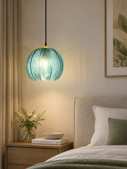 SLD-LIGHT Люстра потолочная на кухню в спальню, зеленый, фото 2