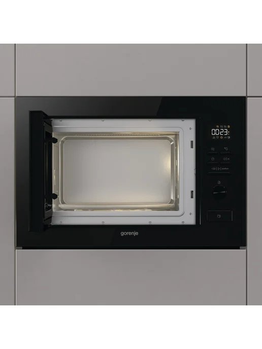 Gorenje Встраиваемая микроволновая печь BM251M2BG 60 см 25 л черная, черный, фото 3
