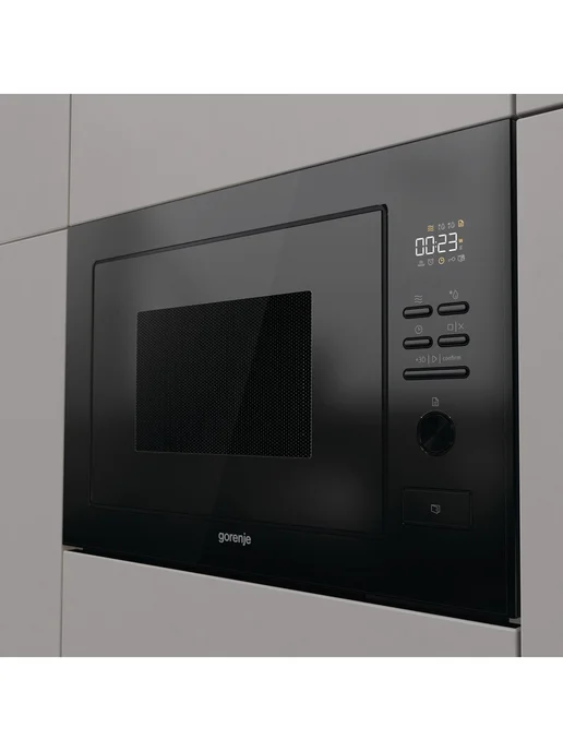 Gorenje Встраиваемая микроволновая печь BM251M2BG 60 см 25 л черная, черный, фото 4