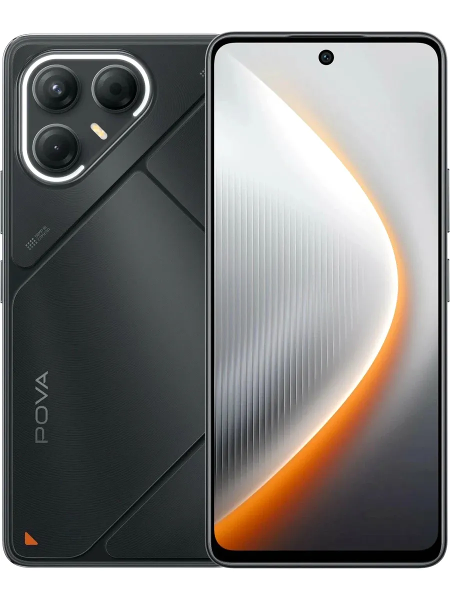 Смартфон POVA 7 5G 8 256Gb, черный TECNO 493646996 купить в интернет‑магазине Wildberries