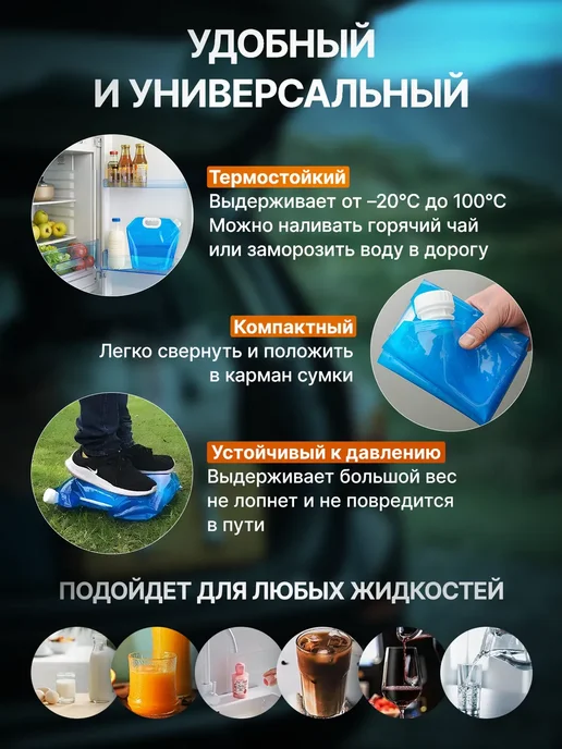 Умывальник дачный рукомойник канистра с краном, голубой, фото 4